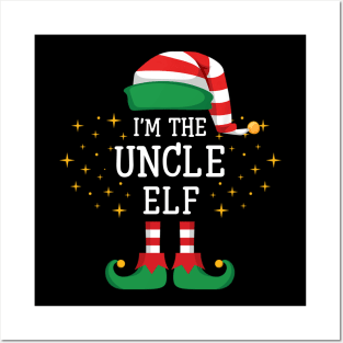 I'm The Uncle Elf Matching Family Christmas Pajama Posters and Art